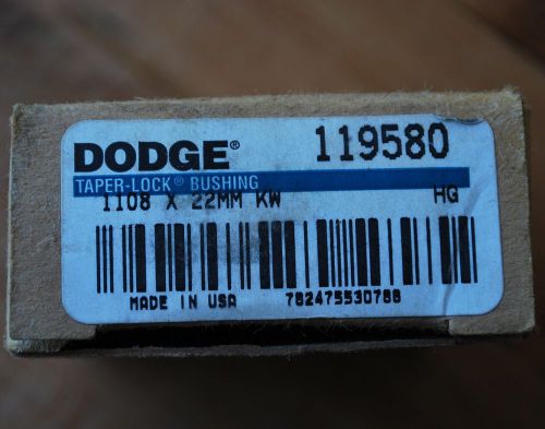 Dodge 119580 Taper Lock Bushing 22mm - NEW