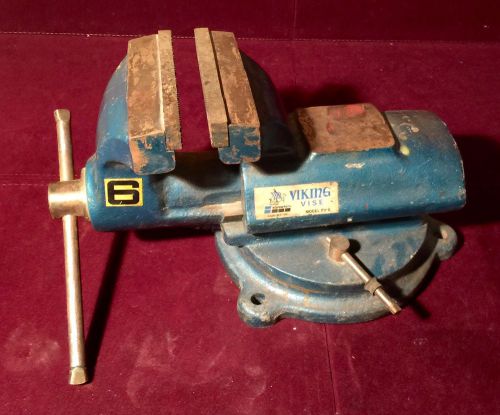 VIKING PV-6 PV 6 6&#034; Vise in Excellent Condition SWIVEL BASE
