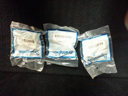 Swagelok Quick Connect B-QC4-D-4PMK6 Male Pipe Thread 1/4&#034; White Lot of 3
