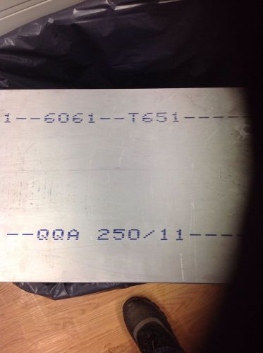 Aluminum plate 6061 t651 temper 10&#034;x16.18&#034; x1/2&#034; thick for sale