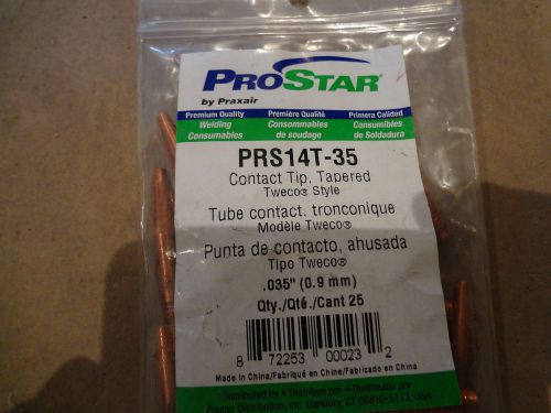 (24) PROSTAR PRS14T-35 CONTACT TIP, TAPERED TUBE CONTACT