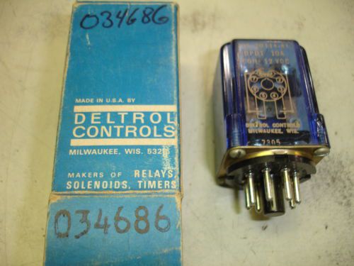 MILLER Electric Relay 034-686  10 amp 12 volt DC Made by Deltrol