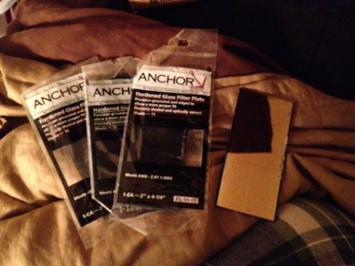 Anchor glass filter plate shade 10 and shade 11 2in x 4 1/4 in. for sale