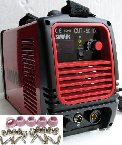 Simadre plasma cutter 50rx portable 50 amp 110/220v 2014 +25 consumables for sale