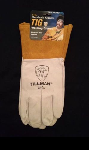 Tillman 24C Large TIG Welding Gloves Top Grain Kidskin Leather w/ 4&#034; Cuff 1 Pair