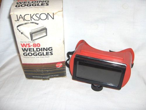 JACKSON WS-80 GAS WELDING GOGGLES - GLASS LENS - MADE IN USA