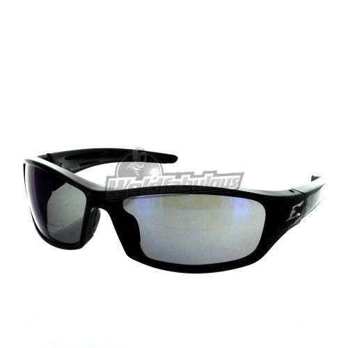 Edge SR118 Wolf Peak Reclus &#039;Classic&#039; Safety Glasses, Black/Blue Mirror Lens