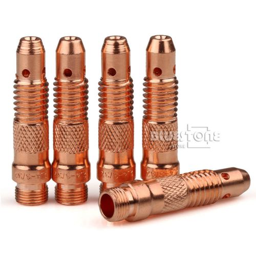 New 5pcs TIG Welding Torch Collet Body 2.4*47mm 10N32 PTA WP17,18 &amp; 26