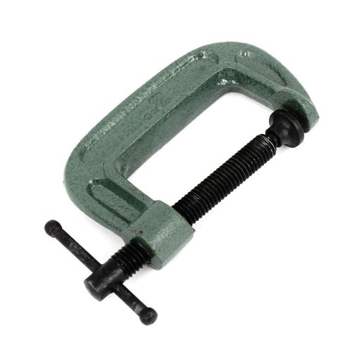 Woodworking Carpentry 2&#034; Capacity Metal Threaded Spindle Fixing G Clamp Tool