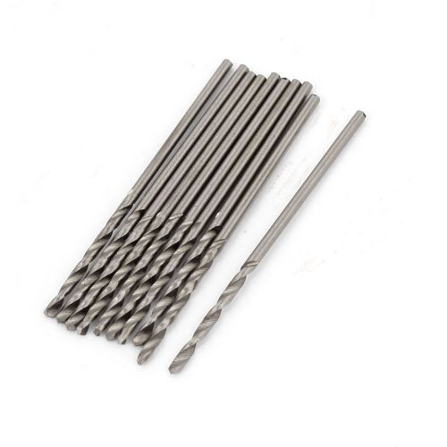 10 pieces 1.5mm x 20mm straight shank hss twist drill drilling bits silver tone for sale