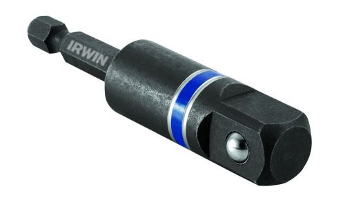 Irwin tools 1899888 impact performance series hex shank to square drive socket for sale