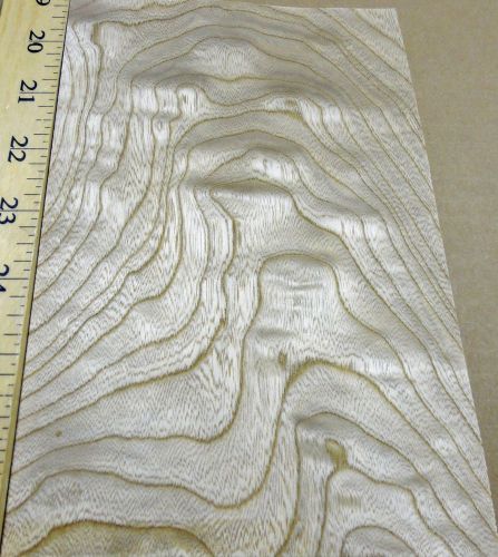 Japanese tamo figured sen (ash) wood veneer 5&#034; x 8&#034; with no backing (raw) for sale