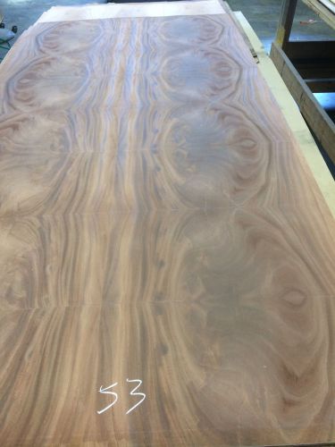 Wood veneer crotch mahogany 38x98 1pcs total 3-ply wood backed &#034;exotic&#034; crlm53 for sale
