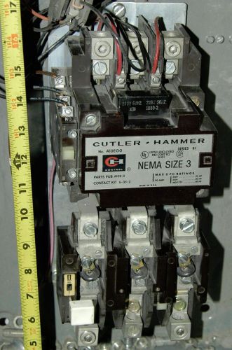 combination motor starter 50hp Cutler Hammer series B1 control mcc Nema size 3