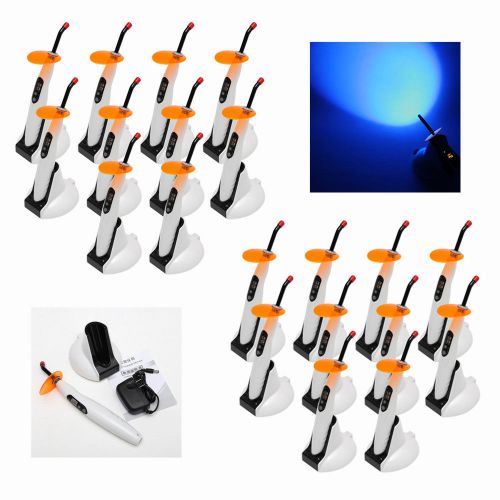 20 X Dental Wireless Cordless LED Curing Light Lamp Dentist 1400mw Tip FAST SHIP