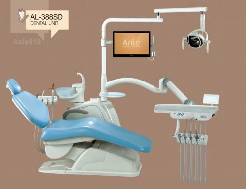 Dental Unit Chair FDA CE Approved AL-388SD Model Hard Leather