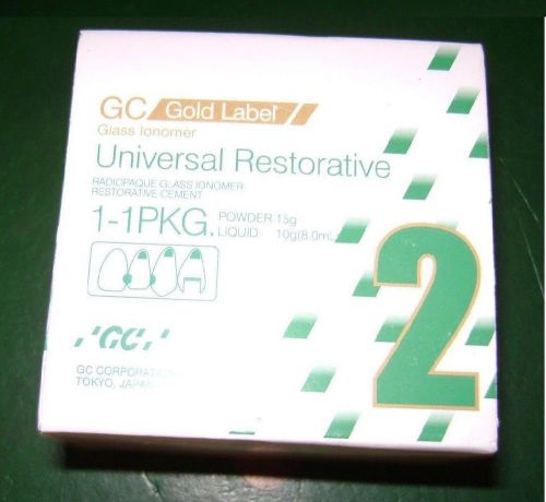 GC fuji II Restorative Glass Ionomer 15gm powder and 8 ml liquid