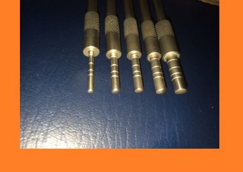 5 pc sinus lift osteotome set, straight convex tips   dental implant for sale