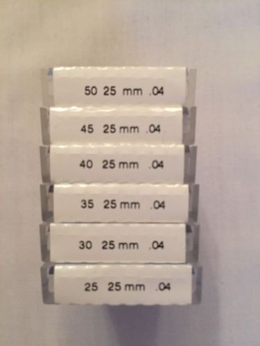 Assorted 25 mm Brasseler EndoSequence Rotary Files .04 taper