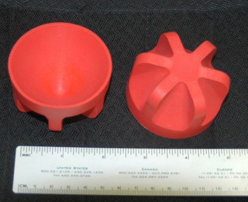 2 Beckman 57mm Conical Flask Centrifuge Cone Adapter