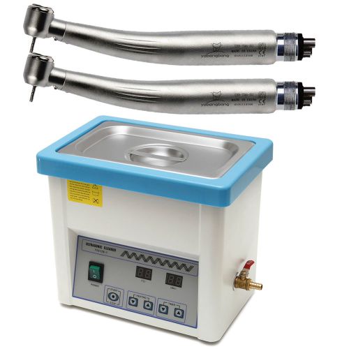 Dental 5 l/liter industry heated ultrasonic cleaner heater with 2 handpiece for sale
