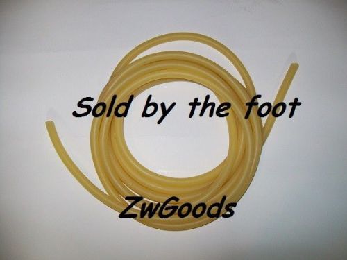 1/4&#034; id x 1/8&#034; wall amber latex tubing by the foot for sale
