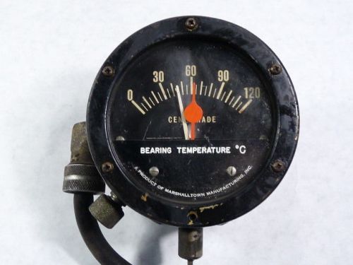 Marshall Town T-2E Temperature Gauge 0-120 Centigrade ! WOW !