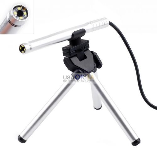 200 x portable usb digital microscope endoscope otoscope camera w/4 led 5ft cord for sale
