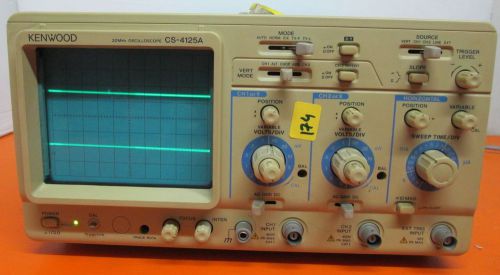 Kenwood 20mhz oscilloscope cs-4125a for sale