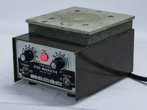Vintage vtg lab-line model 1266 pyro-magnestir 500w stirrer hotplate 120v 4.1a for sale