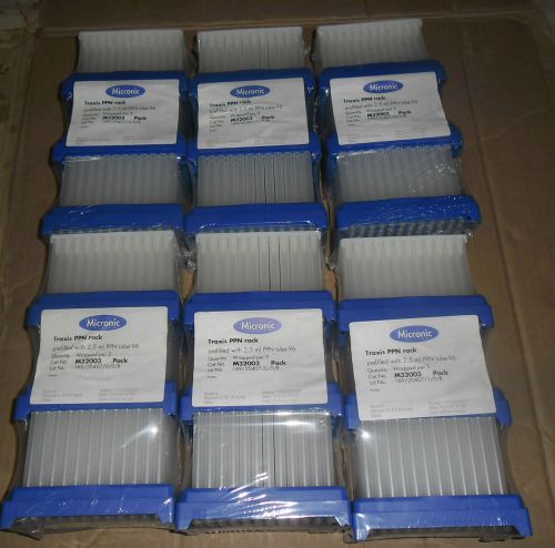 Micronic traxis ppn rack 2.5ml ppn tube 96/rack 6 packs of 3 cat no m32003 for sale