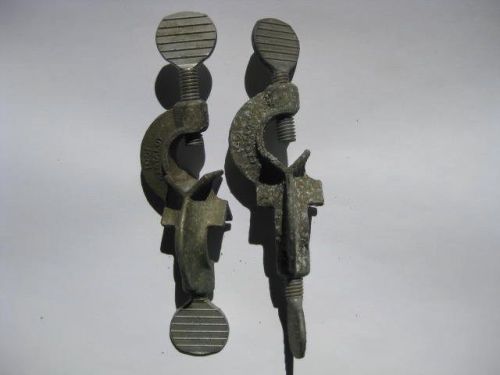 Lot of 2 fisher laboratory clamp 1451 castaloy double buret clamp for sale