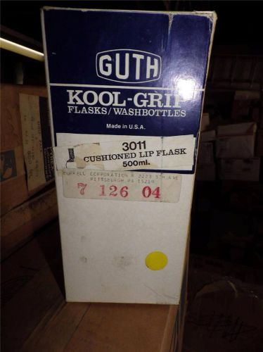 Lab NOS Laboratory Guth Kool-Grip 3011 Cushioned Lip Flask 500ml LAB66