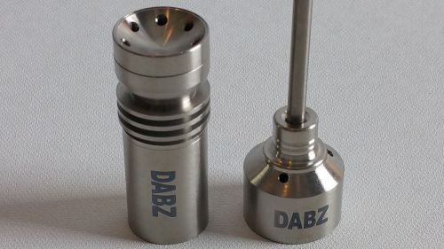 Domeless GR2 titanium nail 18mm female socket FREE CARB CAP