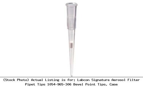 Labcon Signature Aerosol Filter Pipet Tips 1054-965-306 Bevel Point Tips, Case