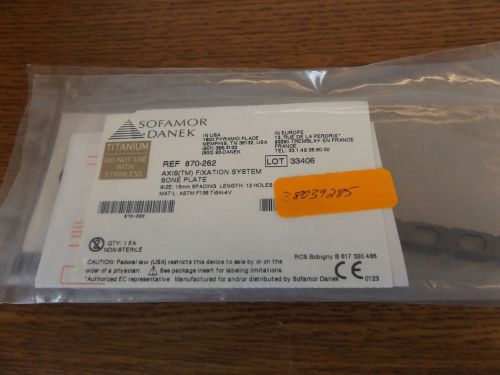 Medtronic 870-262 Axis Fixation Bone Plate