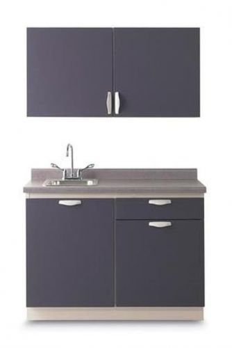 Midmark basic exam room casework right handle w/ sink dusty blue # lc-rrssp-233 for sale
