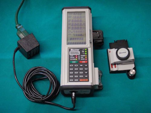 Baxter as50 infusion pump w/ charger &amp; pole clamp for sale