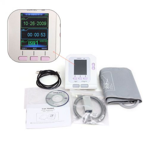 2014 new Color Display TFT arm Blood Pressure Monitor with free USB software top