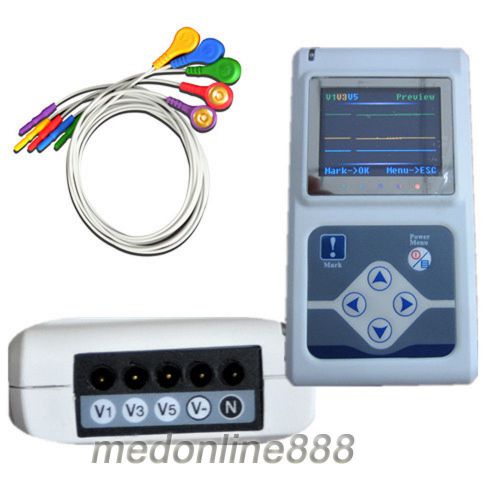 Ecg/ekg holter system 3 channel holter recorder/analyzer cardio scape software for sale