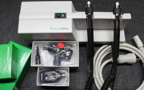 Welch Allyn 767 Wall Transformer w/ NIB Otoscope Heads REF 23810 &amp; 11710