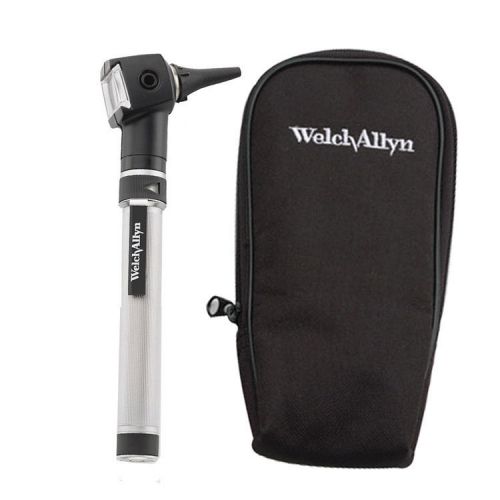 Welch Allyn Otoscope 22811 w/ Handle, Rechargeable Battery &amp; Soft Case NEW