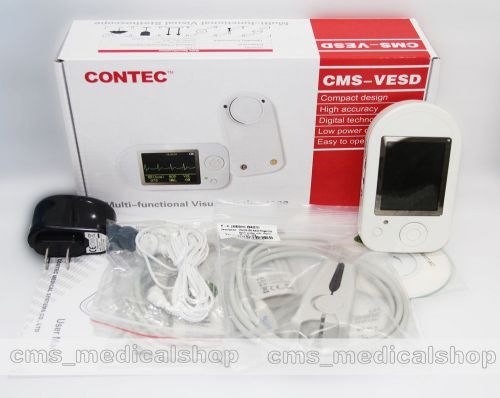 NEW Visual Digital Stethoscope CMS-VESD ECG SPO2 PR Electronic Diagnostic + USB
