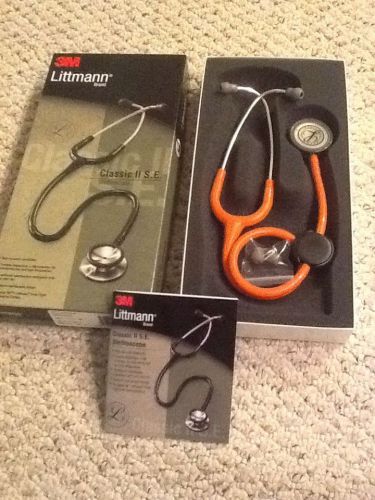 3m  littman classic ii se  stethoscope  28 inch orange slightly used!! for sale