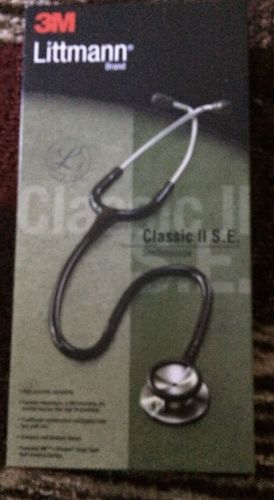 3M LITTMANN CLASSIC II SE BLACK EDITION STETHOSCOPE New In Box