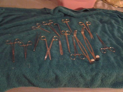 various (15) surgical instruments