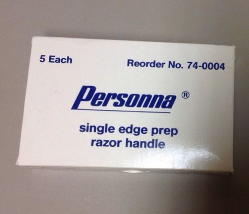Personna Single Edge Prep Razor Handle Box of 5.   (S3)