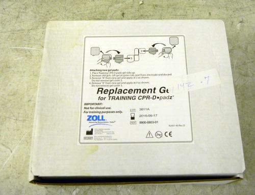 Zoll 3811a  replacement gel for training cpr-d padz (5 packs) 09/17/16 for sale