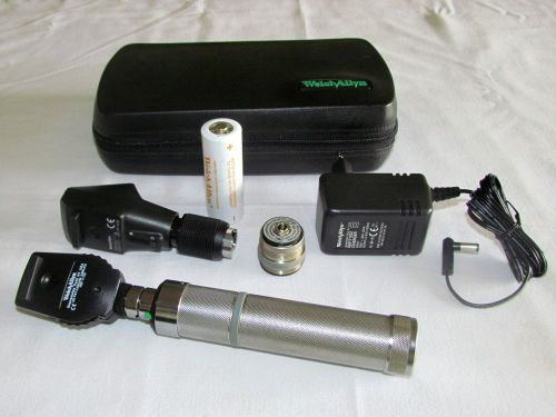 Streak Retinoscope &amp; Ophthalmoscope Welch Allyn Complete With Rechargable Handle