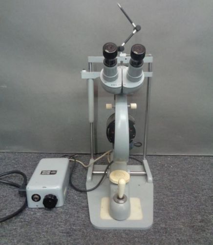 CARL ZEISS Optometry Slit Lamp F=125 Lens WORKS w/METZ Power Supply German EX-NR
